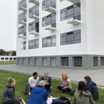 Unterricht im Freien an der Hochschule Anhalt