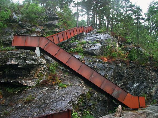 Auswahl an Bauten und künstlerischen Arbeiten entlang der norwegischen Touristenrouten
