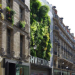 Begrünte Fassade am Geschäftshaus BHV Homme in Paris