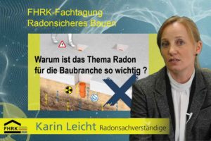 Vortrag von Karin Leicht zum Thema radonsicheres Bauen