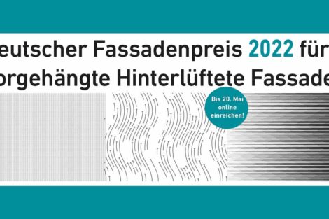Key-visual zum Deutschen Fassadenpreis 2022 für VHF