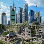 Frankfurt im Jahr 2045 im Bildband »Zukunftsbilder 2045«