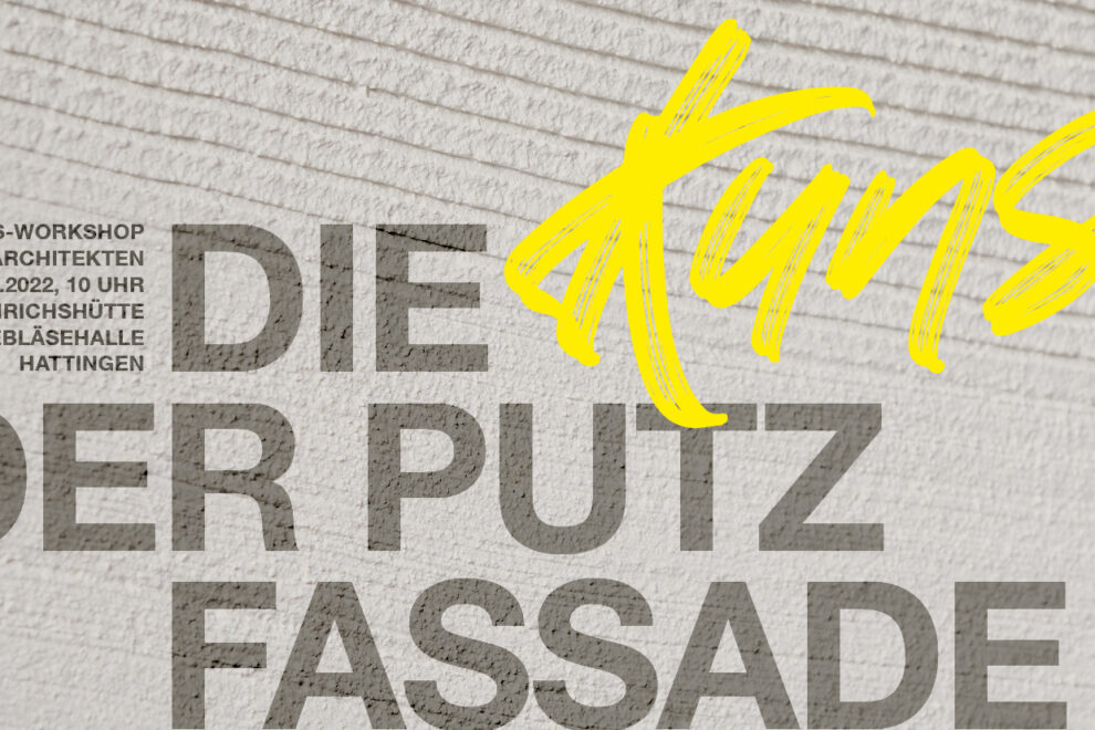 Die Kunst der Putzfassade – eintägiger Workshop in Hattingen
