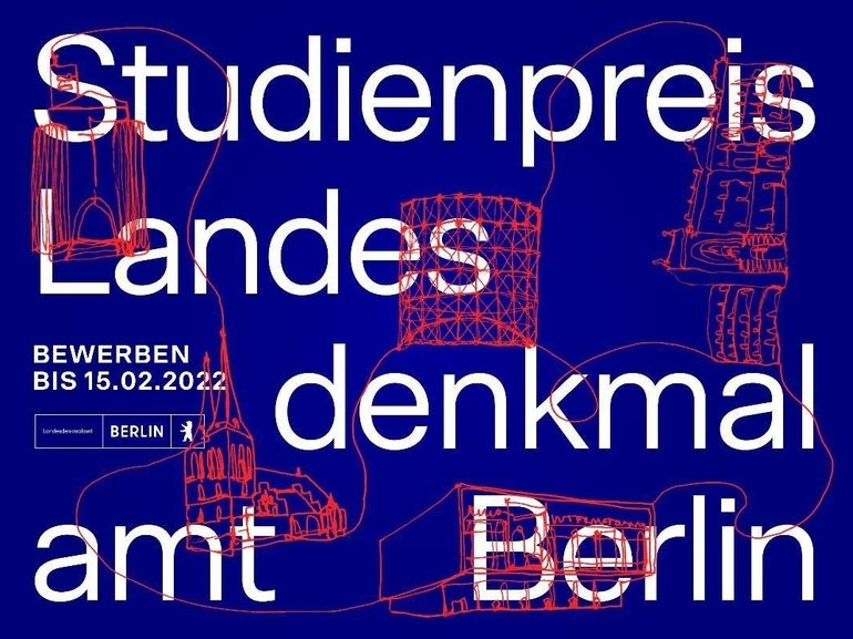 Landesdenkmalamt Berlin schreibt Studienpreis 2022 aus