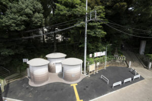 Öffentliche Toilettenhäuser von Architekt Toyo Ito in Tokyo