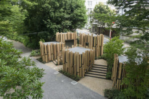 Fünf Toilettenhäuschen von Architekt Kengo Kuma in Tokyo