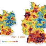 Wohnwetterkarte 2021 und 2023 für Deutschland