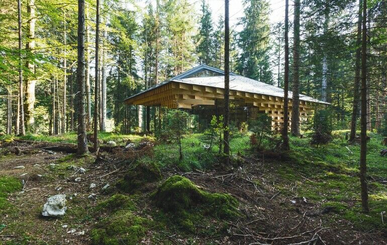 Meditationsraum im Wald, Hotel Elmautaul