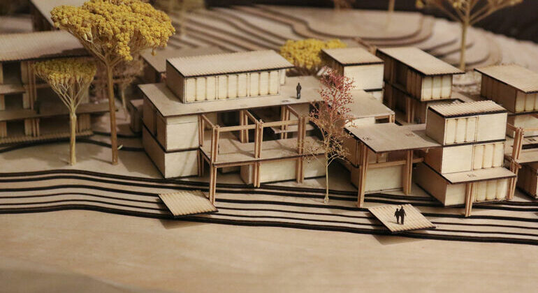 Architekturmodell für eine Obdachlosenunterkunft - Siegerprojekt beim Lavespreis 2022