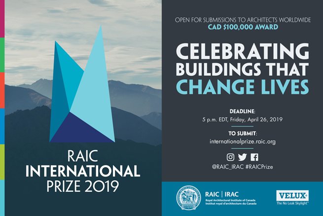 RAIC International Prize for transformative architecture